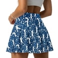 thumbnail image 2 of FUIALDOLG Blue Golf Skirt for Women High Waisted Golf Skort with Pocket Blue Athletic Skirts with Shorts Summer Sport Shorts Pickleball Workout Running Clothing Soft Tennis Skirts,M, 2 of 8