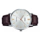 thumbnail image 3 of Reloj pulsera Casio MTP-VT01 con correa de cuero color marrón - fondo plateado, 3 of 8