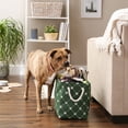 thumbnail image 3 of Polyester Pet Bin Trellis Paw Hunter Green Rectangle Medium, 3 of 5