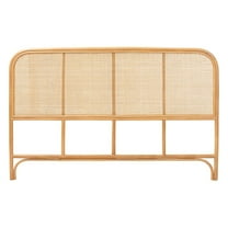bali & pari Agota Natural Rattan Standalone Headboard - Handwoven Wicker Panel