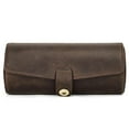 thumbnail image 2 of Luxury Leather Watch Case Cufflink Box With Pad Tie Case Travel Organizer, 2 of 5