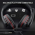 thumbnail image 4 of Gaming headset, 3.5mm wired headset stereo headset with microphone volume control, suitable for PS4 PS5 PC tablets, laptops, smartphones, Xbox One, 4 of 7