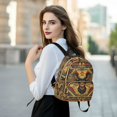 thumbnail image 6 of FORMRS Mini Backpack Purse for Women Quilted Travel Daypack Casual Shoulder Bag, Retro Abstract Eagle, 6 of 7