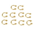 thumbnail image 3 of 10 Pcs Stainless Steel Horseshoe Bar Lip Nose Septum Ear Ring Stud Body Piercing, 3 of 5
