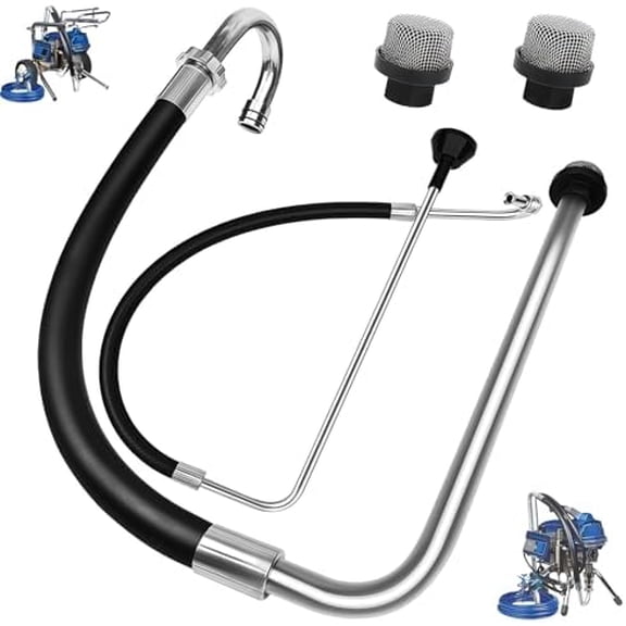 Airless Paint Sprayer Stainless Steel Suction Hose and Reflux Line Sets,Compatible with Graco 390 395 490 495 595 and Tongshan T300 500 Airless Spraying/Line Painting Machine$$Tools & Hardware Other