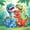 Green 03, variant on Feelyou Kawaii Family Dino Black Out Curtains for Kids, Sunshine Wildlife Curtains Pack of 2 (42x63 Each), Green Orange