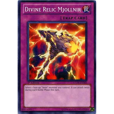 Ragnarok Single Card - YuGiOh Storm of Ragnarok Divine Relic Mjollnir STOR-EN066