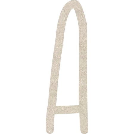 Awesome Life Craft Unfinished Wooden Letter A Blank Wood 3'', Custom Cut, Rustic