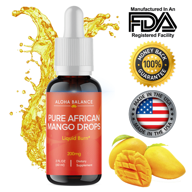 Pure African Mango Drops Natural Metabolism Booster Diet Drops by
