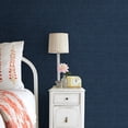 thumbnail image 2 of Kenneth James by Brewster 2732-80088 Peninsula Navy Sisal Grasscloth Wallpaper, 2 of 3