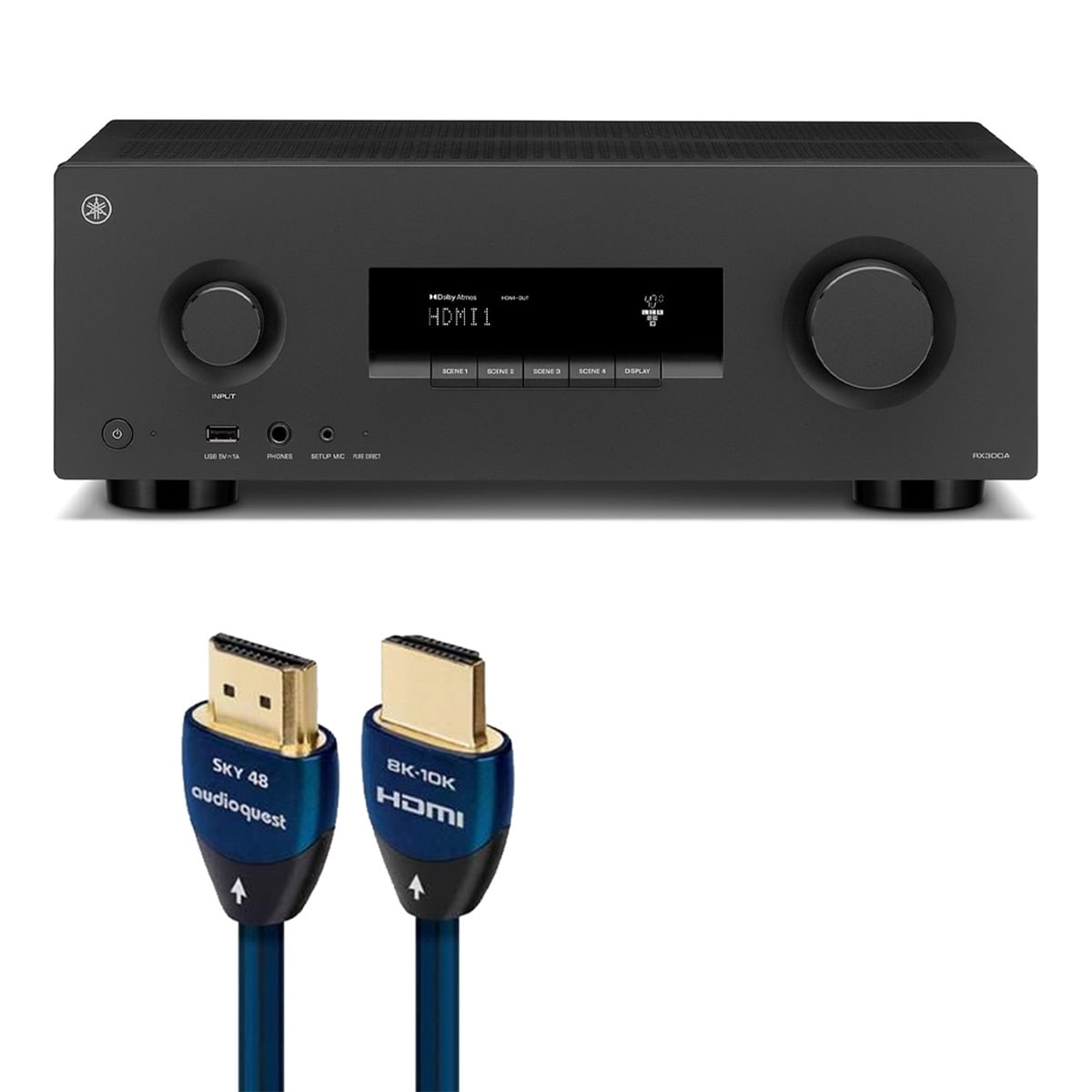 Yamaha, AV Receiver, 5.2-Channel, 8K HDMI, MusicCast - Walmart.com
