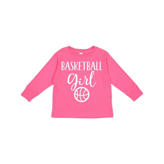 Inktastic Basketball Girl Sports Girls Long Sleeve Toddler T-Shirt