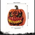 thumbnail image 3 of Pumpkin Figurine 2 Piece Spooky Double Face Jack O Lantern Set for Halloween Party Indoor and Outdoor Yard Decor, 3 of 8