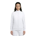 thumbnail image 2 of Natural Uniforms Women’s Zip-Front Warm-Up Jacket – 4-Way Stretch, Moisture-Wicking, Contemporary Fit–Medical Scrubs Jacket (White, Medium), 2 of 7