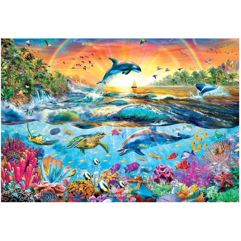 Buffalo Games Tropical Paradise 2000-Piece Jigsaw Puzzle with