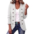 thumbnail image 2 of Szhihuiw Women's Cardigan Sweaters Fall Business Casual Tops Lightweight Long Sleeve Button Up Cardigans Fashion Sweaters for Women Trendy, 2 of 9
