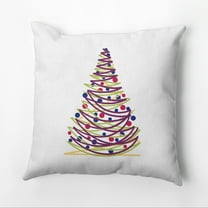 Simply Daisy 16" x 16" Oh Christmas Tree Geometric Print Pillow