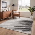 thumbnail image 4 of GENIMO 2'x7' Runner Rug, Machine Washable Non Slip Low Pile Hallway Runner Rug for Kitchen Laundry Room, Artistic Abstract, Gradient Gray, 4 of 5