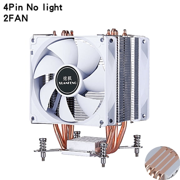 PC Efficient Air-cooled Radiator Processor 2/4/6 Heat Pipe Cooler CPU Cooling Fan Installing LGA 2011 2099 2066 x79 x99 x299 E5