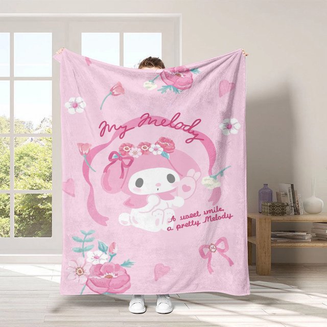 3D Printing, Cartoon Soft Double Flannel Blanket, Super Soft Blanket, Suitable For Living Room, Sofa