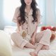 thumbnail image 2 of Women Summer Short Sleeve Lounges Set Soft Polyester Loungewear Breathable Homewear Outfit For Indoor Outdoor Wearable Comfort Pink XL, 2 of 4