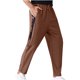 thumbnail image 5 of Hombres Casual Moda Patchwork Lino Cintura Media Corbata Cintura Elástica Pantalones Bloomers Pantalones Pompotops  oipoqjl41752, 5 of 9