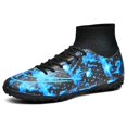 thumbnail image 1 of AFFINEST Men Soccer Shoes High Ankle Football Boots Cleats Grass Training Sport Sneakers YJ299A zhangyuxiang LED, 1 of 2
