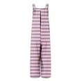 thumbnail image 4 of Leodye Women's Fashionable Summer Jumpsuits Button Wide Leg Overalls Casual Loose Rompers with Pockets Gray 8(L), 4 of 7