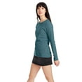 thumbnail image 5 of Hanes Women's Long Sleeve Cotton T-Shirt, Sizes XS-5X, 5 of 6