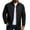 Black, variant on Busydd Jackets for Men Fashion Solid Color Stand Collar Fall Jackets Comfortable Casual Long Sleeve Zipper Mens Jacket S