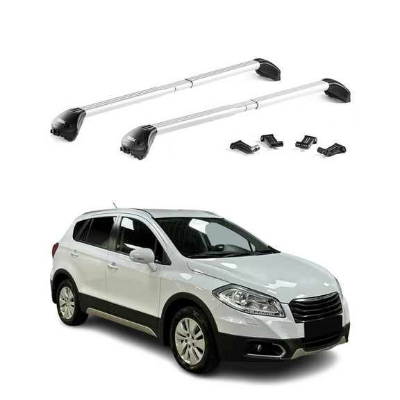 OMAC Roof Rack Cross Bars Luggage Carrier for VW Tiguan 2016-2024 Alu Grey 2X