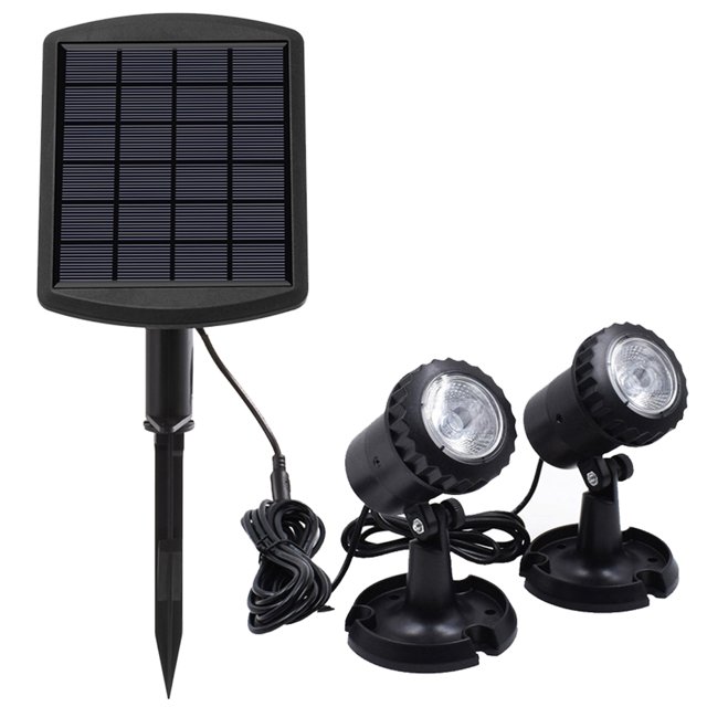 Luces LED para piscina, impermeables, con energía Solar, para jardín, estanque, camino, pasarela, c yeacher Bombilla azul dos