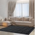 thumbnail image 2 of Ladole Rugs Stylish Modern Abstract Oknagon Contemparory Elegent Soft Shag Shaggy Grey Area Rug Carpet 3x5 (2'7" x 4'11", 80cm x 150cm), 2 of 4