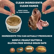 Pill Butter: Pill Wrap for All Dogs (Human Grade Ingredients) Moldable Non-Sticky Paste of Real Peanut Butter (60 Servings)