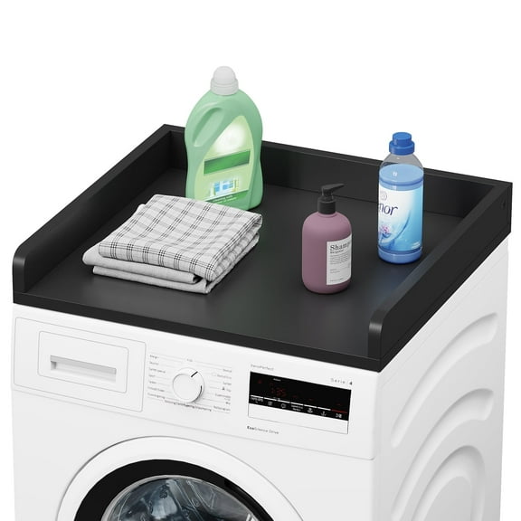 Washer Dryer Countertop, Waterproof and Non-Slip Laundry Countertop Over Washer and Dryer, 27.5"x27.5"x3.2" Countertop for Washer and Dryer for Laundry Room Storage and Organization-Black