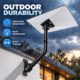 thumbnail image 2 of Starlink Roof Mount for Standard 4/4X/Gen 3/V3 Dish, Adjustable Wall and Roof Mounting Kit with Aluminum Pipe Adapter, Weatherproof Metal Bracket, 2 of 6