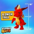 thumbnail image 4 of Official Stumble Guys 8" Plush Buddies - Inferno Dragon, 4 of 6