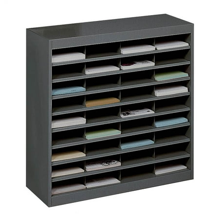 Black Stork - E-Z Stor 36 Compartment Literature Organizer in Black