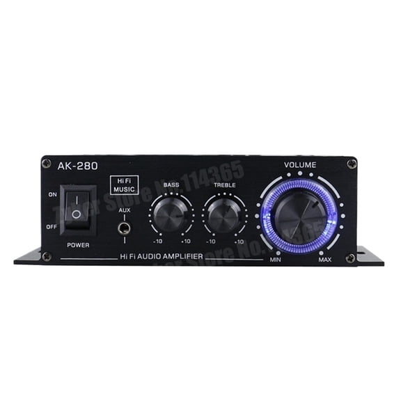 Audio Amplifiers For Car Home Bass 2.0 Channel Hifi Sound Amplifier Home Digital 12V Mini Treble Power Amplify