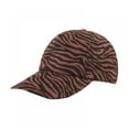 thumbnail image 2 of Leopard Washed Distressed Messy Criss-Cross Ponytail Hat Cheetah Animal Print Baseball Cap, 2 of 2