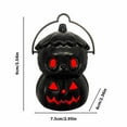 thumbnail image 2 of Wadada 1 Pack Plastic Jack O Lantern Pumpkins Halloween Light up Pumpkin Outdoor Indoor Battery Operated Lighted Pumpkin with Spooky Face Halloween Pumpkin Decorations Party Favor Gifts, 2 of 8