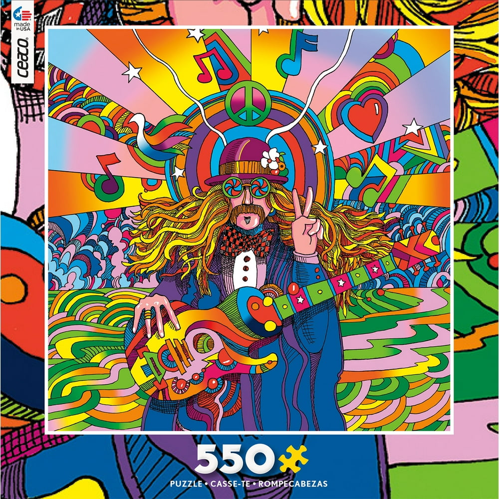 Ceaco 550 Piece Jigsaw Puzzle POP Art - Peace Love #2326 ...