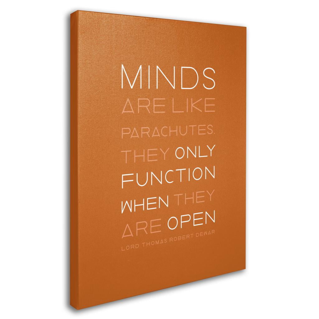 Trademark Fine Art Typography Canvas Art ' An Open Mind II ' by Megan Romo