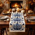 thumbnail image 6 of SLYNSHome Thanksgiving Pumpkin Table Runner, Fall Botanical Print Table Flag, Harvest Holiday Tablecloth for Dining Room Kitchen Home Party Decor, 6 of 6