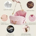 thumbnail image 5 of Pet Car Seat Carrier With Safety Rings Nonslip Base Storage Pouches For Small Dog Travel Accessories, 5 of 8