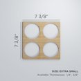 thumbnail image 3 of Ekena Millwork 7 3/8"W x 7 3/8"H x 1/4"T Extra Small Wembley Decorative Fretwork Wood Wall Panels, Hickory, 3 of 18