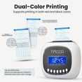 thumbnail image 2 of Timozia Punch Card Attendance Machine – Time Tracker Bundy Clock for Small Business – In and Out Time Clocks with Gifts, 2 of 7