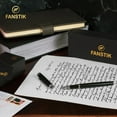 thumbnail image 4 of FANSTIK Black & Silver Luxury Fountain Pen, Chrome Finish (Lux Fountain Black-Silver), 4 of 4