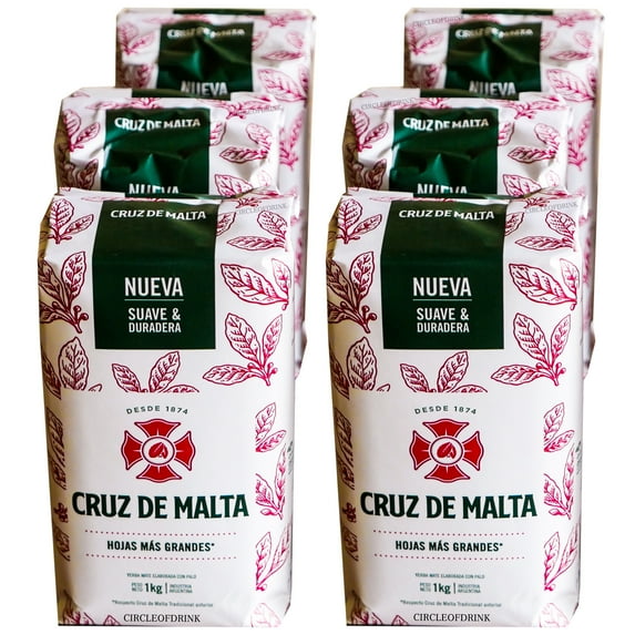 Cruz de Malta Yerba Mate - Robust and Earthy - Strong Argentine Flavors - 6 KGS - 13.2 LBS