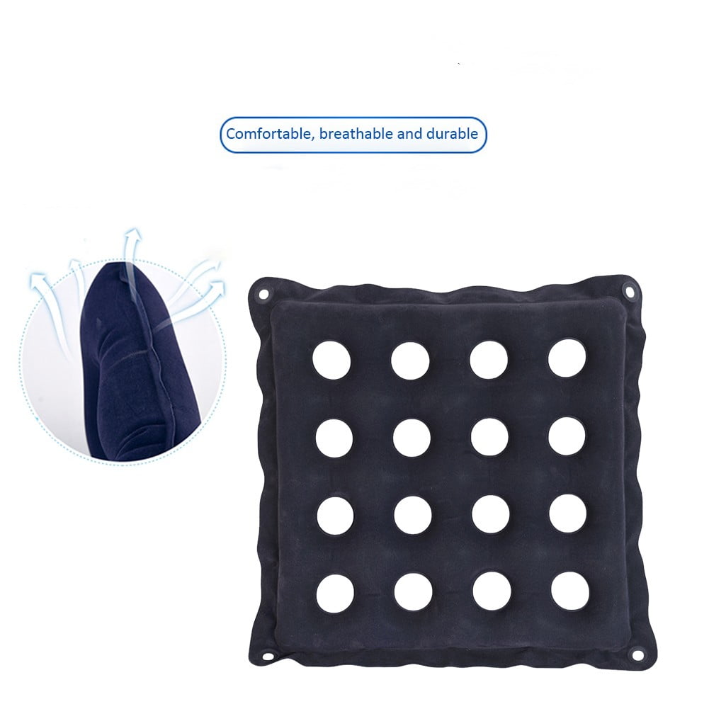 KriToy 2 Pack Inflatable Seat Cushions for Pressure Relief - Ideal Waffle Cushion for Prolonged Sitting - Wheelchair Cushion for Pressure Sore - Ideal